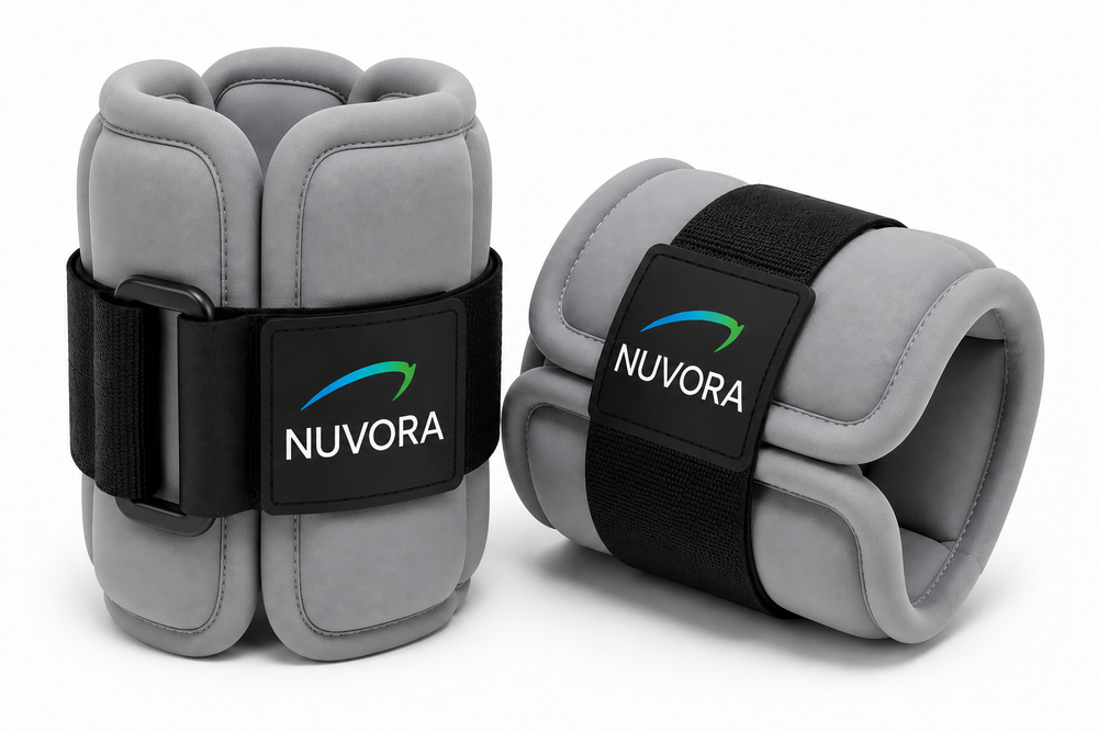 NUVORA Grey Ankle And Wrist Weight Set